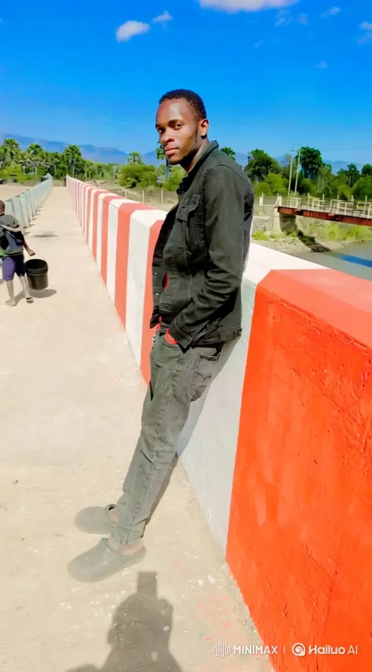 Young Man Reflects on Scenic Bridge View – AI Generated Video | Hailuo AI