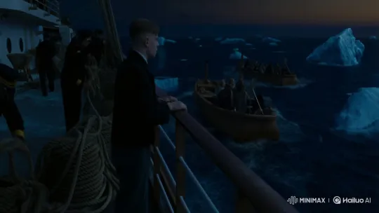 RMS Carpathia Steward Witnessing Titanic Survivors – AI Generated Video | Hailuo AI