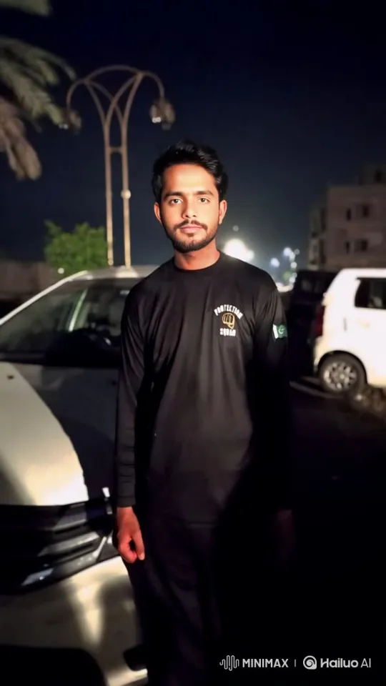 Stylish Man Enters Porsche on Urban Night Street – AI Generated Video | Hailuo AI