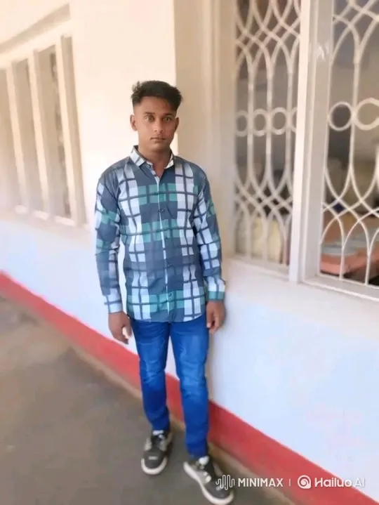 Young Man in Plaid Shirt: A Study in Subtle Expression – AI Generated Video | Hailuo AI