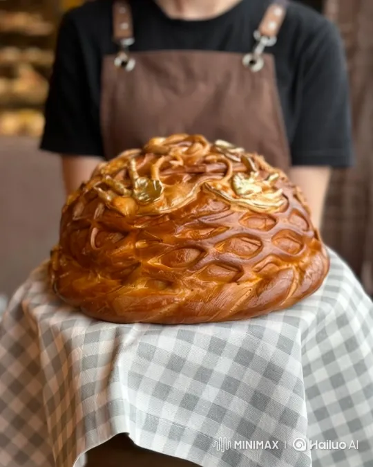 Artisanal Bread Displayed by a Swaying Baker – AI Generated Video | Hailuo AI