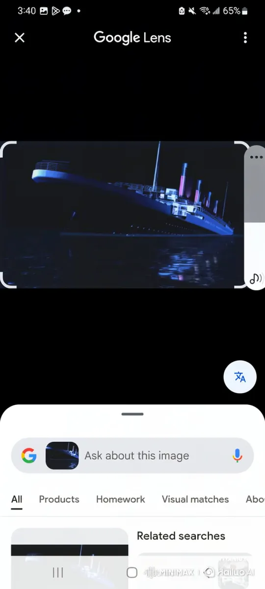 Ocean Liner Sinks in Silent Night Sea – AI Generated Video | Hailuo AI