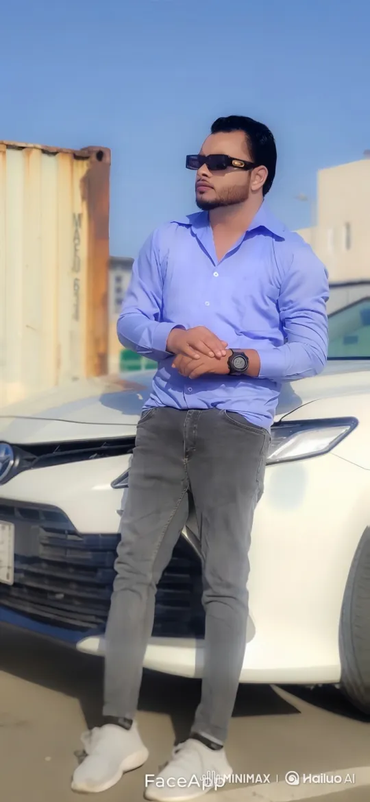 Stylish Man Prepares to Drive Modern White Sedan – AI Generated Video | Hailuo AI