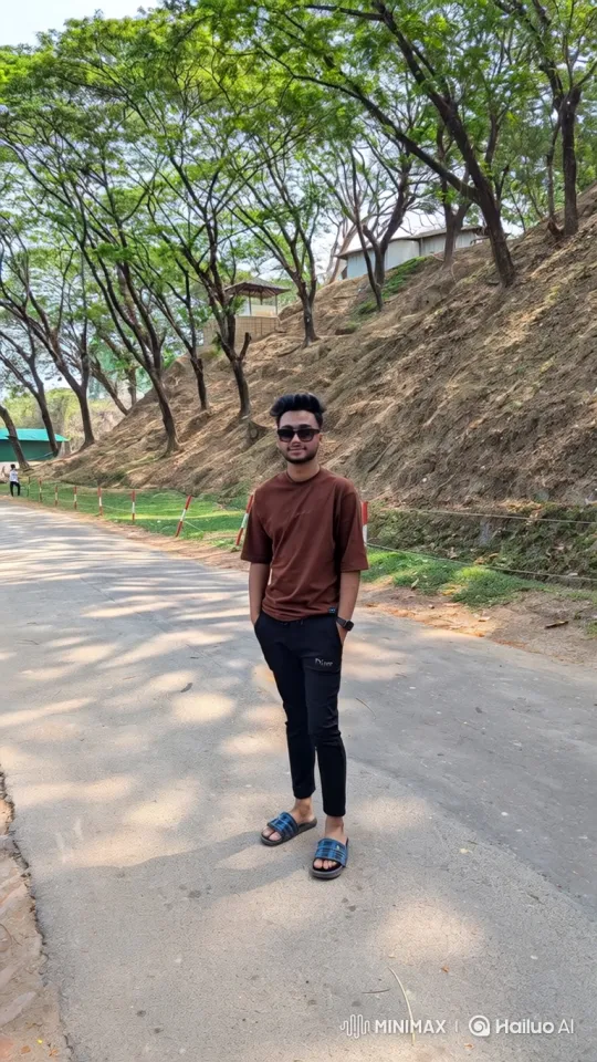 Young Couple Meets on Sunlit Road, Flirts with Cosmic Metaphor – AI Generated Video | Hailuo AI
