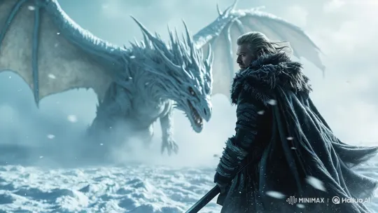 Fantasy Battle: Mulan vs. Elsa in Snowy Arena – AI Generated Video | Hailuo AI