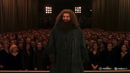Hagrid's Disguise Transformation into a Beautiful Girl – AI Generated Video | Hailuo AI