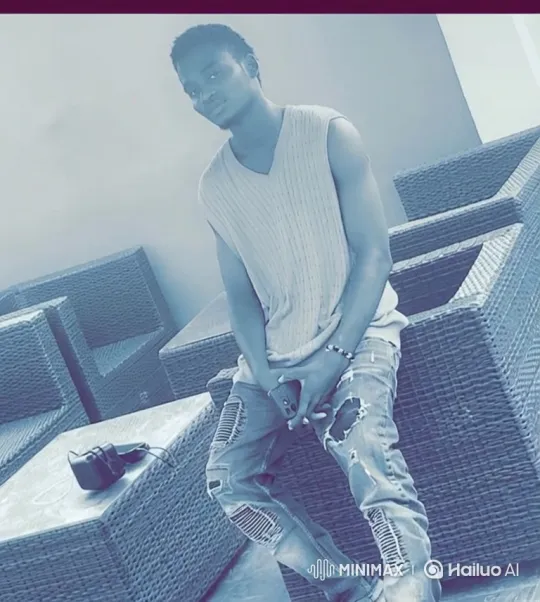 Young Man on Patio: A Tracking Camera Shot – AI Generated Video | Hailuo AI