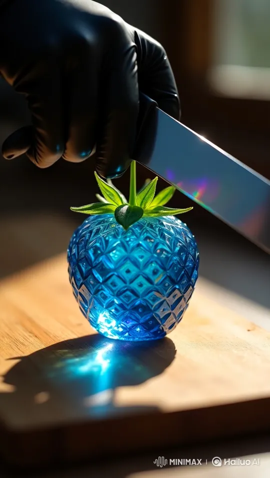 Precision Knife Cuts Apple with Surgical Precision – AI Generated Video | Hailuo AI