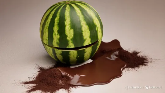 Watermelon Eats Chocolate-Covered Cacao – AI Generated Video | Hailuo AI