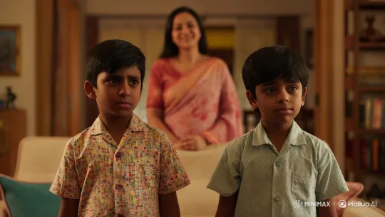Brothers Embrace After Mother's Lesson on Unity – AI Generated Video | Hailuo AI