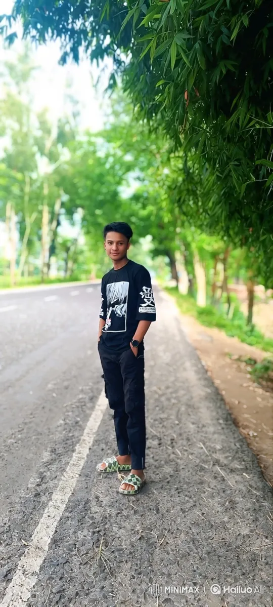 Young Man Admires Porsche on Tree-Lined Street – AI Generated Video | Hailuo AI