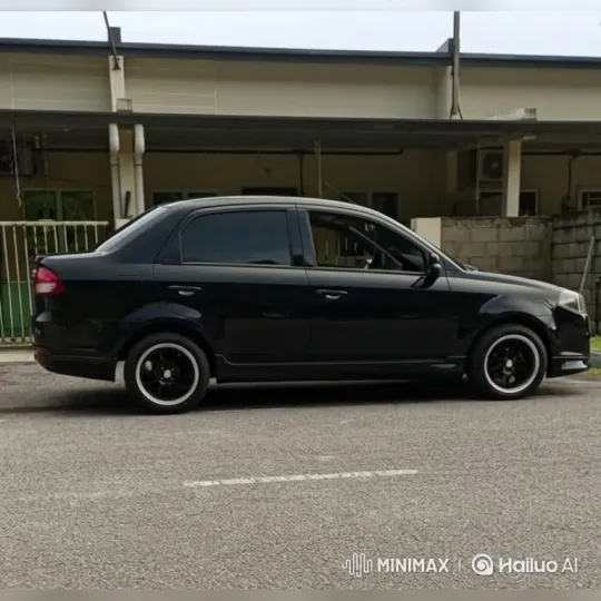 Modified Sedan Deploys Air Suspension for Low Profile – AI Generated Video | Hailuo AI