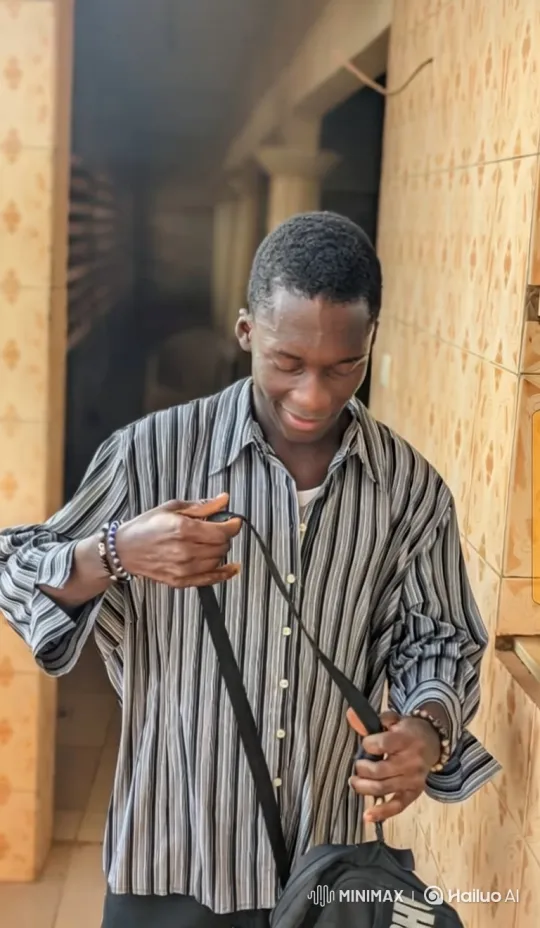 Young Black Man Prepares for Flight on Passenger Jet – AI Generated Video | Hailuo AI