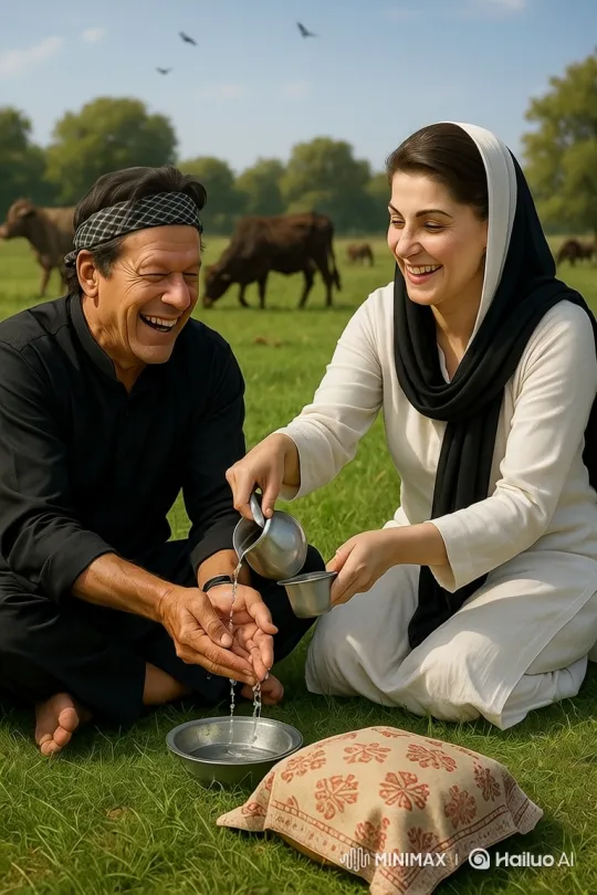 Rural Serenity: A Traditional Hand-Washing Scene – AI Generated Video | Hailuo AI