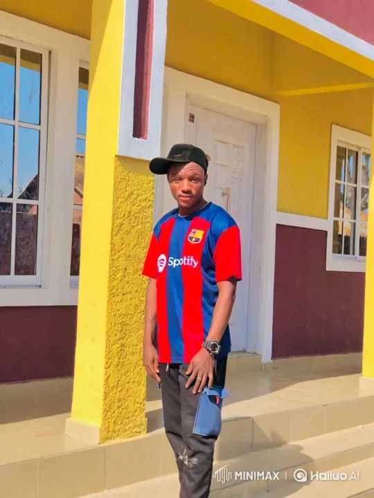 Young Man in Striped Jersey Smiles Brightly – AI Generated Video | Hailuo AI