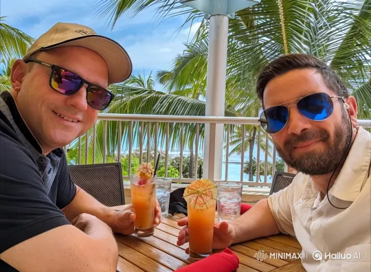 Beachside Balcony Toast with Tropical Cocktails – AI Generated Video | Hailuo AI
