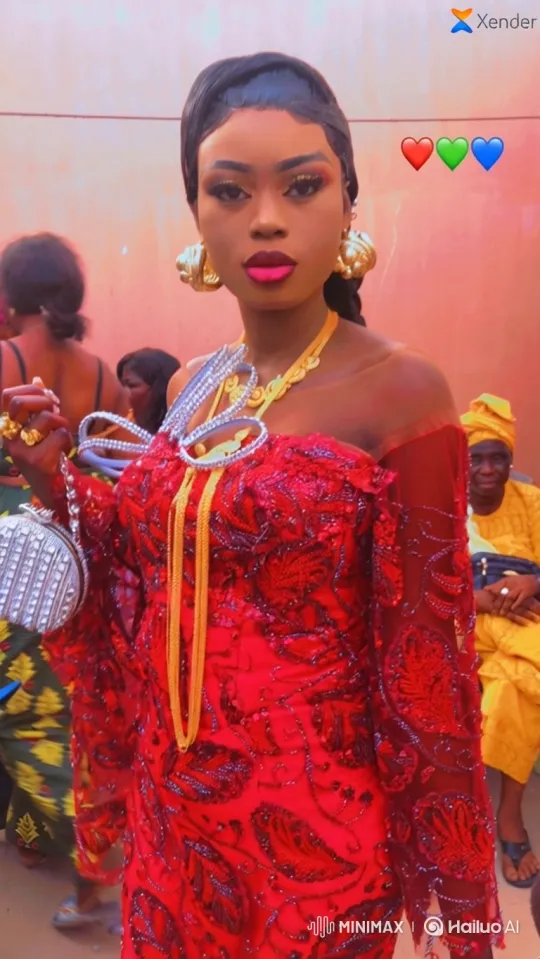 Woman in Red Dances Gracefully with Confident Poise – AI Generated Video | Hailuo AI