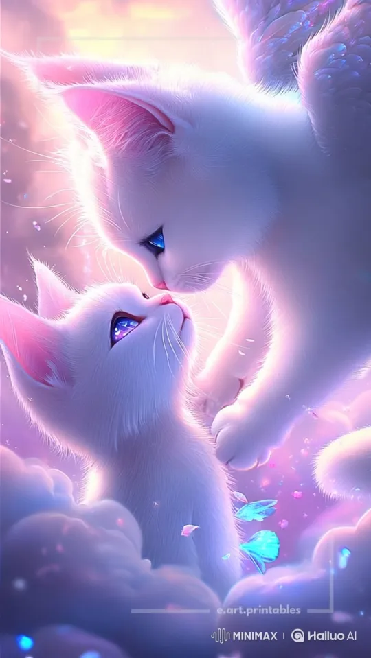 Magical Kittens in Celestial Wonderland – AI Generated Video | Hailuo AI