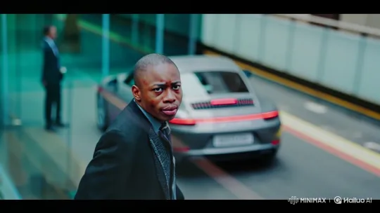 Young Black Man Drives Porsche, Meets Donald Trump Lookalike – AI Generated Video | Hailuo AI