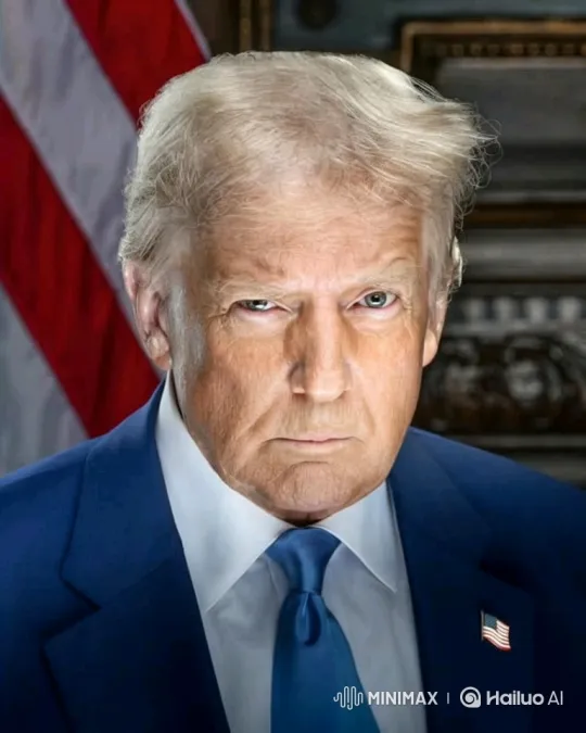 Formal Portrait of a Stern Man in a Stately Setting – AI Generated Video | Hailuo AI