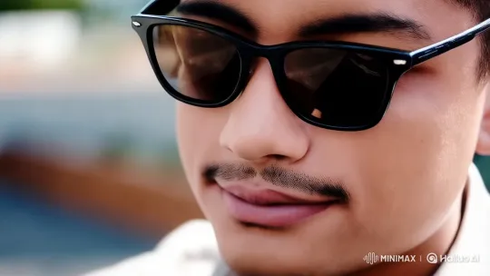 Stylish Man on Prado Car in Sunlit Setting – AI Generated Video | Hailuo AI