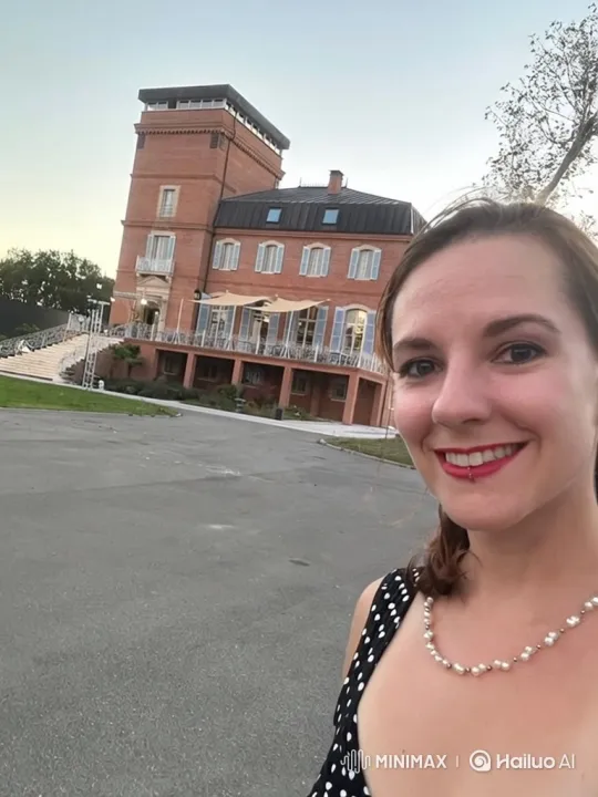 Woman, Building, and Panoramic Tracking Shots – AI Generated Video | Hailuo AI