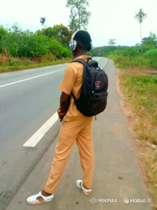 Young Man Prepares to Ride Motorcycle on Rural Road – AI Generated Video | Hailuo AI