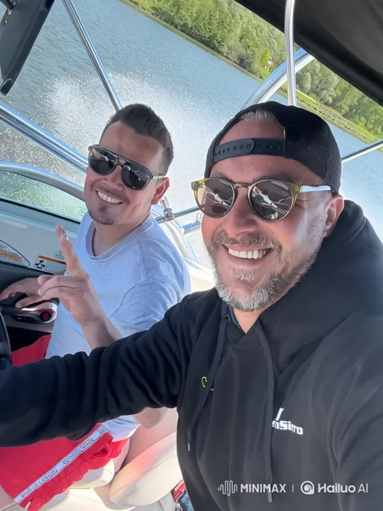 Boating Trip with Surprise Visitor and Romantic Moment – AI Generated Video | Hailuo AI