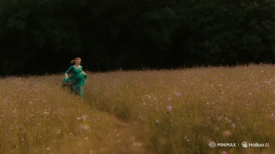 Melancholic Run Through Dusk's Golden Field – AI Generated Video | Hailuo AI