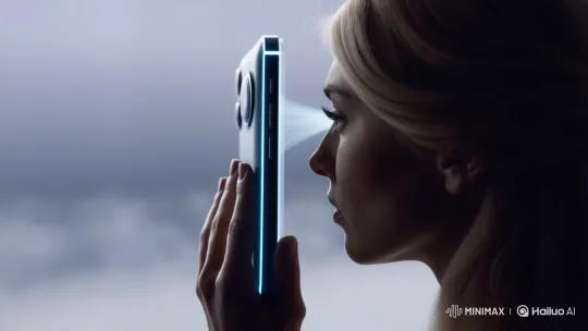 Futuristic Smartphone Scans Thoughts as Text Display – AI Generated Video | Hailuo AI