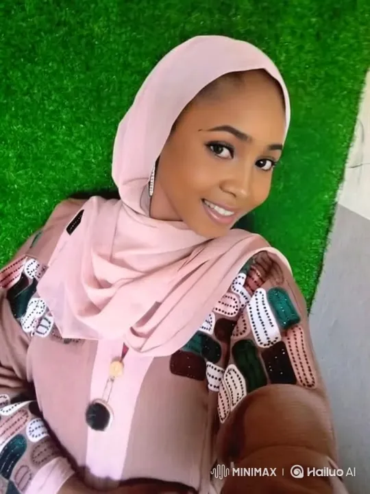 Young Woman in Light Pink Headscarf Smiles Warmly – AI Generated Video | Hailuo AI