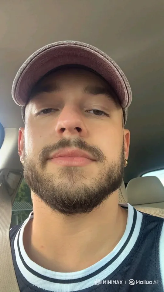 Young Man in Car Apologizes Sincerely – AI Generated Video | Hailuo AI