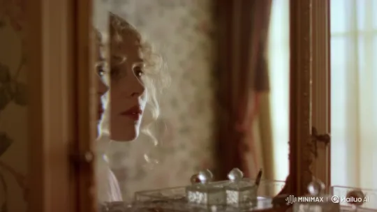 Dreamy Reflection: Young Woman in Antique Mirror – AI Generated Video | Hailuo AI