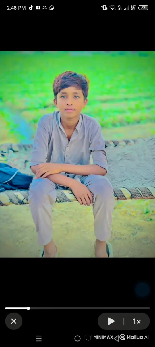 Young Boy's Serene Gaze in Rural Portrait Video – AI Generated Video | Hailuo AI