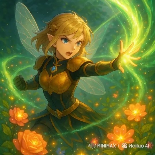 Magical Fairy Releases Power in Enchanted Forest – AI Generated Video | Hailuo AI