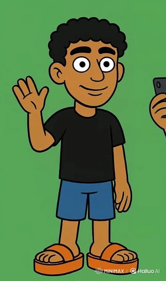 Animated Cartoon Boy Explains Enthusiastically – AI Generated Video | Hailuo AI