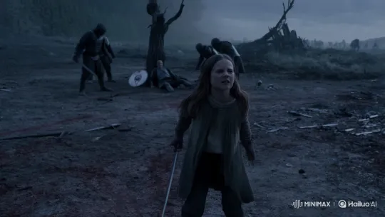 Brave Girl Rescues Wounded Father on Bloodstained Battlefield – AI Generated Video | Hailuo AI