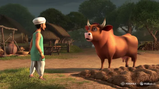 Indian Farmer Reunites with His Bull in Emotional Reverse Tale – AI Generated Video | Hailuo AI