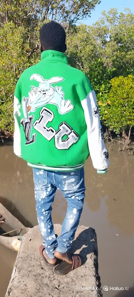 Delfim Strolls Along Mangrove Pier in Unique Jacket – AI Generated Video | Hailuo AI