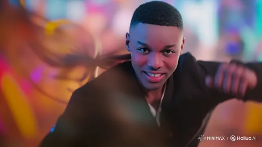 Young Man Dances Joyfully in Vibrant Setting – AI Generated Video | Hailuo AI