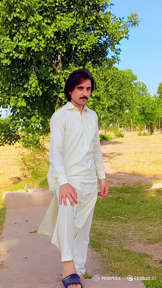Man in Traditional Attire Prepares for Drive in Luxury Car – AI Generated Video | Hailuo AI