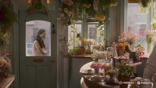 Young Woman Enjoys Friendly Coffee Interaction in Vintage Cafe – AI Generated Video | Hailuo AI