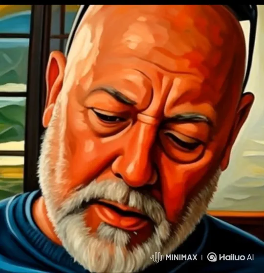 Contemplative Man Awakens to a Sunrise in Animated Oil Painting – AI Generated Video | Hailuo AI