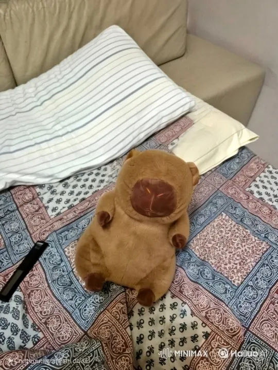 Transformation of Brown Capybara Plush into Doraemon – AI Generated Video | Hailuo AI