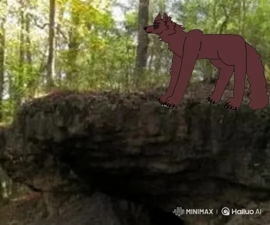 Stylized She-Wolf Howls on Cliff with Forest Background – AI Generated Video | Hailuo AI