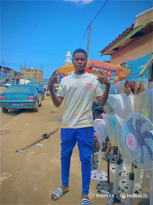 Young Man Gets into Porsche Amidst Urban Market Scene – AI Generated Video | Hailuo AI