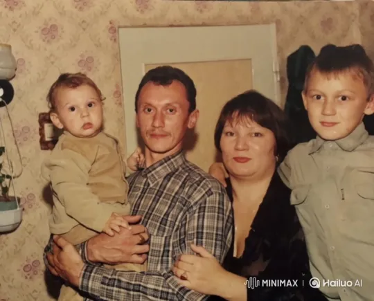 Family Poses for Photo, Shares Moment of Joy – AI Generated Video | Hailuo AI