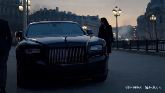 Luxury Rolls-Royce Arrival and Departure Scene – AI Generated Video | Hailuo AI
