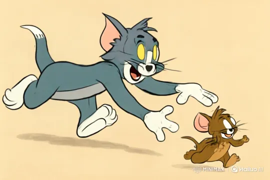 Tom Chases Jerry in a Kitchen and Yard Adventure – AI Generated Video | Hailuo AI