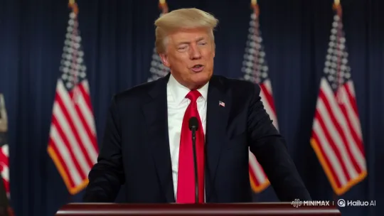 Donald Trump Speaks at Formal Event – AI Generated Video | Hailuo AI